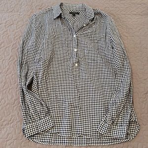 J crew navy button down